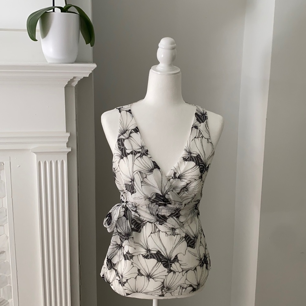 Ann Taylor Black and White Camisole